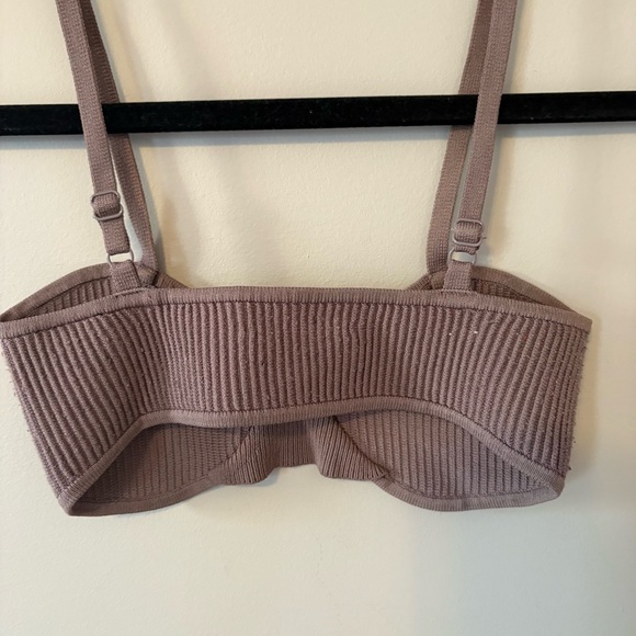 Babaton Ribbed Tan Bralette - Picture 3 of 4